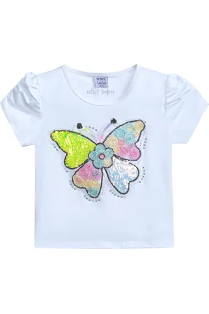 Mimi Tutu Butterfly-appliqu?? T-shirt