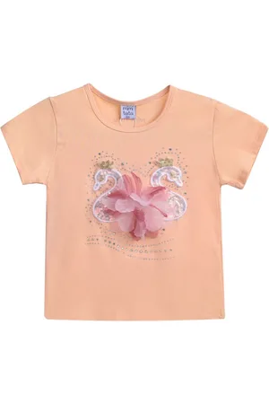 Mimi Tutu Swan-appliqu?? T-shirt