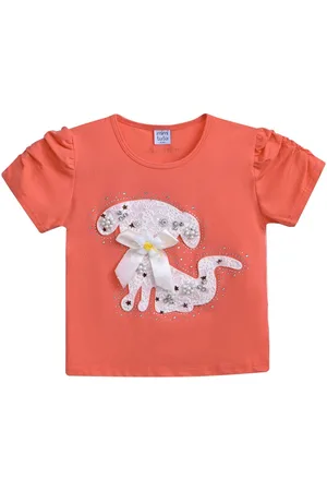 Mimi Tutu Puppy-appliqu?? T-shirt