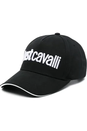 Roberto Cavalli Logo-embroidered cotton cap