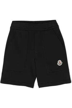 Moncler Appliqu??-logo cotton shorts