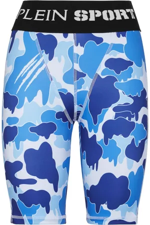 Philipp Plein Camouflage-print logo-waistband leggings