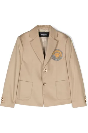 VERSACE Medusa Head-patch single-breasted blazer