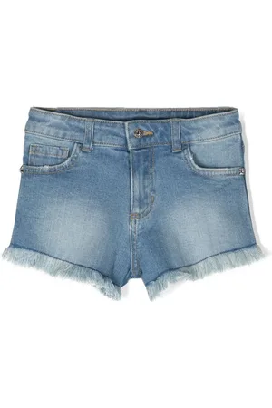 John Richmond Frayed denim shorts