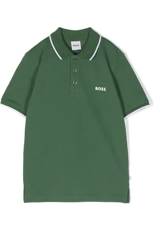 HUGO BOSS Logo-print cotton polo shirt