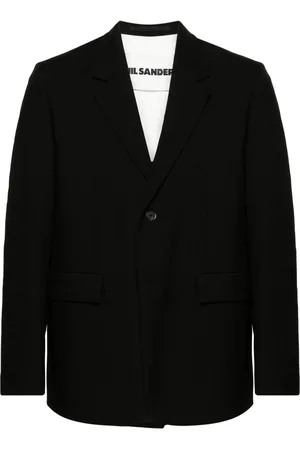 Jil Sander Single-breasted twill wool blazer