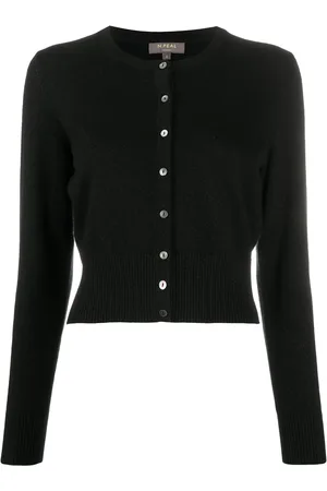 N.PEAL Metallic threading cashmere cardigan