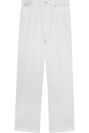 tout a coup Rhinestone-embellished straight-leg cotton jeans