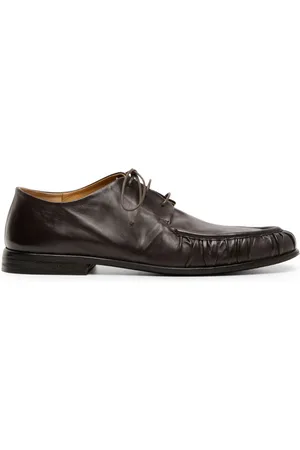 MARSÈLL Gathered leather derby shoes