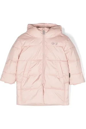 Molo Logo-patch padded hooded coat