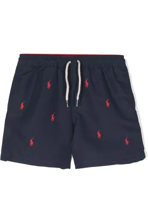 Ralph Lauren Polo Pony-embroidered recycled-polyester swim shorts