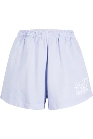Sporty & Rich Logo-print cotton shorts