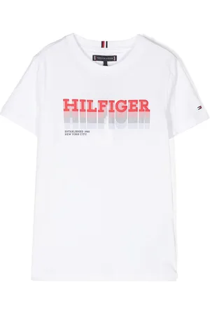 Tommy Hilfiger Logo-rubberised cotton T-shirt
