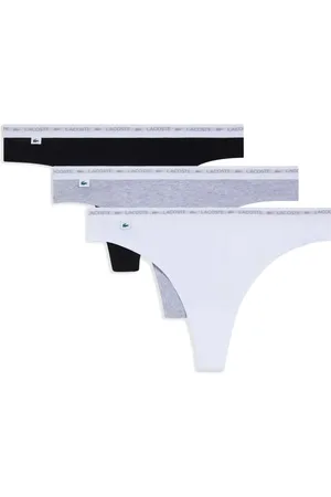 Lacoste Logo-waistband thong (pack of three)