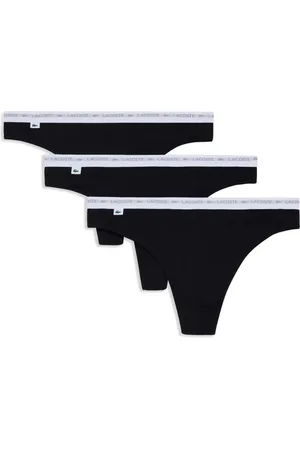 Lacoste Logo-waistband thong (pack of three)