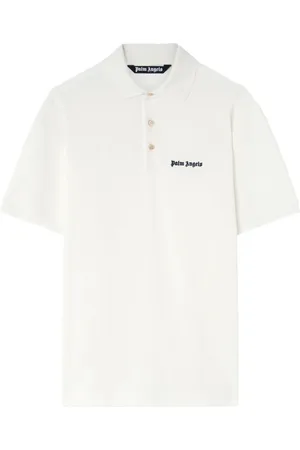 Palm Angels Logo-print cotton polo shirt