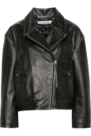 Acne Studios Distressed-effect biker jacket