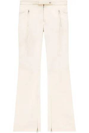 Courrèges Racer flared cotton trousers