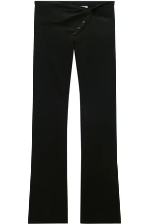 Courrèges Twist-front bootcut wool trousers