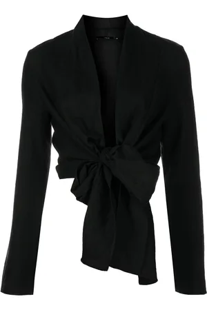 Voz V-neck wrap blouse
