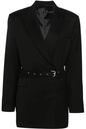 Acne Studios Double-breasted herringbone blazer