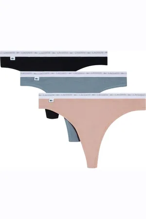 Lacoste Logo-waistband thong (pack of three)