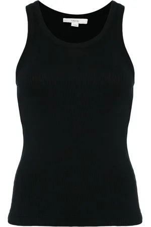 Vince Ribbed-knit sleeveless tank top