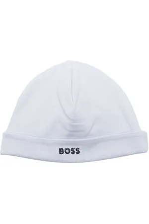 HUGO BOSS Logo-embroidered jersey beanie