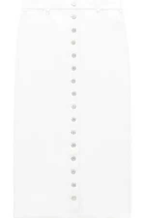 Courrèges Multiflex patent-finish midi skirt