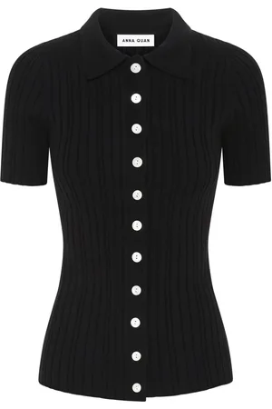 Anna Quan Avi button-up ribbed top