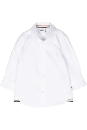 HUGO BOSS Logo-embroidered cotton shirt