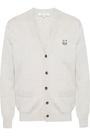 Maison Kitsuné Bold Fox Head wool cardigan