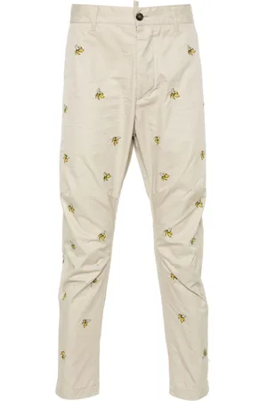 Dsquared2 Embroidered Fruits chino pants