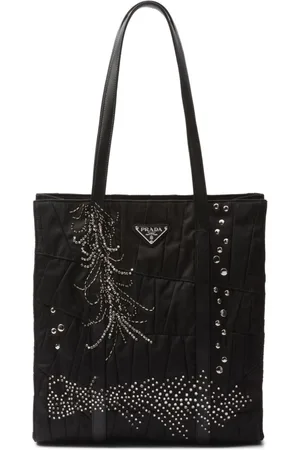 Prada Medium Re-Nylon patchwork tote bag