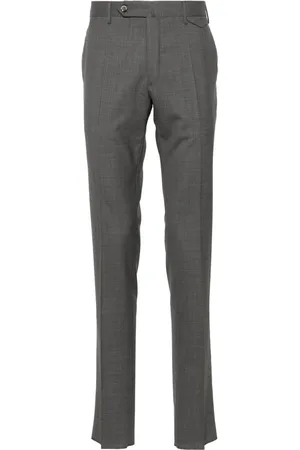 Incotex Pleated virgin wool tailored trousers