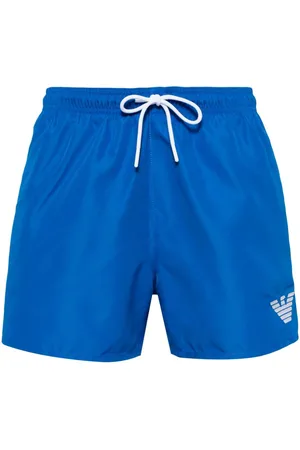 Emporio Armani Bodywear Essential Swim Shorts In Blue