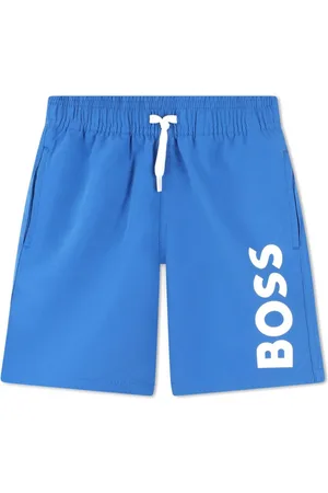 HUGO BOSS Logo-print swim shorts