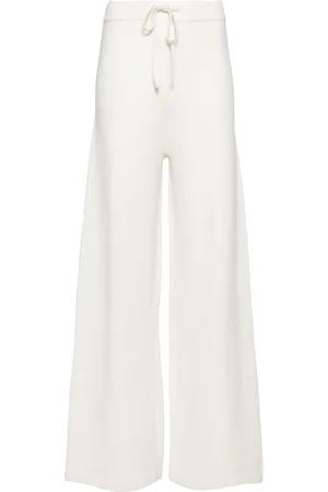YVES SALOMON Wide-leg knitted trousers