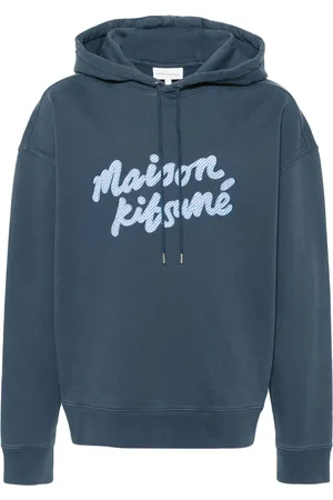 Maison Kitsuné Logo-patch cotton hoodie