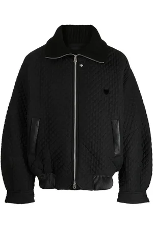 SONGZIO Quilted zip-up bomber jacket
