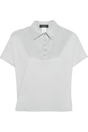 Fabiana Filippi Contrasting-fabric panelled polo shirt