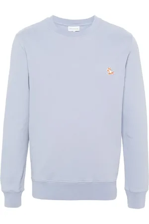 Maison Kitsuné Fox-patch cotton sweatshirt