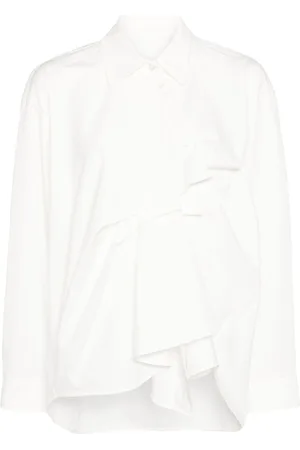 JNBY Gathered-detail cotton blouse