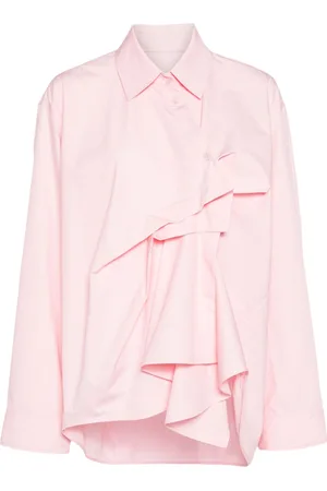 JNBY Gathered-detail cotton blouse