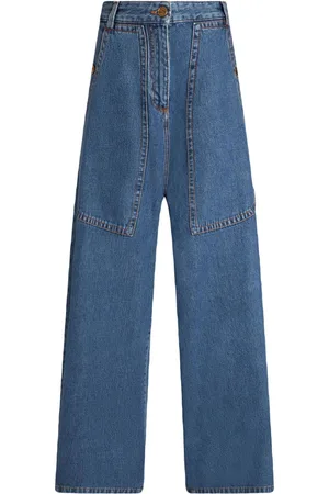 Etro Pegaso-embroidery wide-leg jeans
