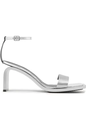 Courrèges Stream Mirror 70mm leather sandals