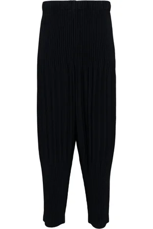 Issey Miyake Pleated tapered trousers