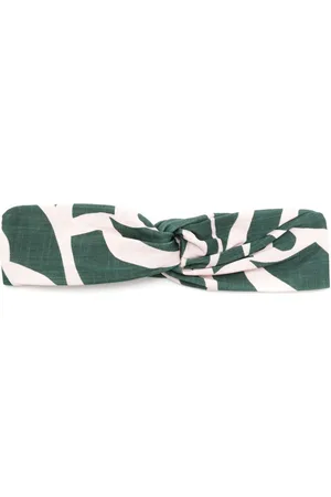 Lygia & Nanny Bethania graphic-print twisted head band