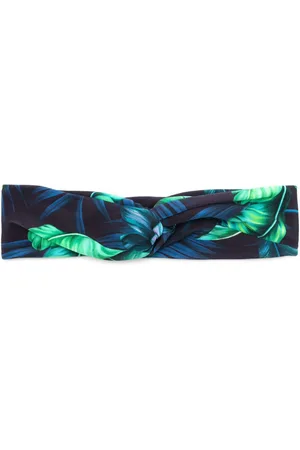 Lygia & Nanny Bethania leaf-print twisted head band