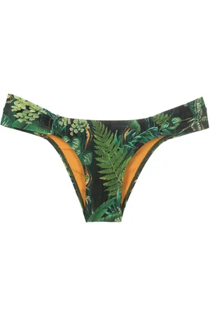 Lygia & Nanny Ritz leaf-print bikini bottoms